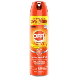 OFF! Sportsmen Insect Repellent 6, Active Sweat Resistant 15% DEET Mosquito Spray, 7.5 oz