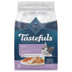 Blue Buffalo Tastefuls Kitten Natural Dry Cat Food, Chicken 3lb bag