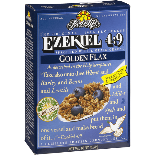 slide 3 of 9, Food For Life Ezekiel 4:9 Sprouted Whole Grain Cereal Golden Flax, 16 oz
