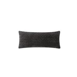 Truly Soft Btc Faux Rabbit Embossed Body Pillow, 20x48, Black