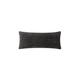 Truly Soft Btc Faux Rabbit Embossed Body Pillow, 20x48, Black