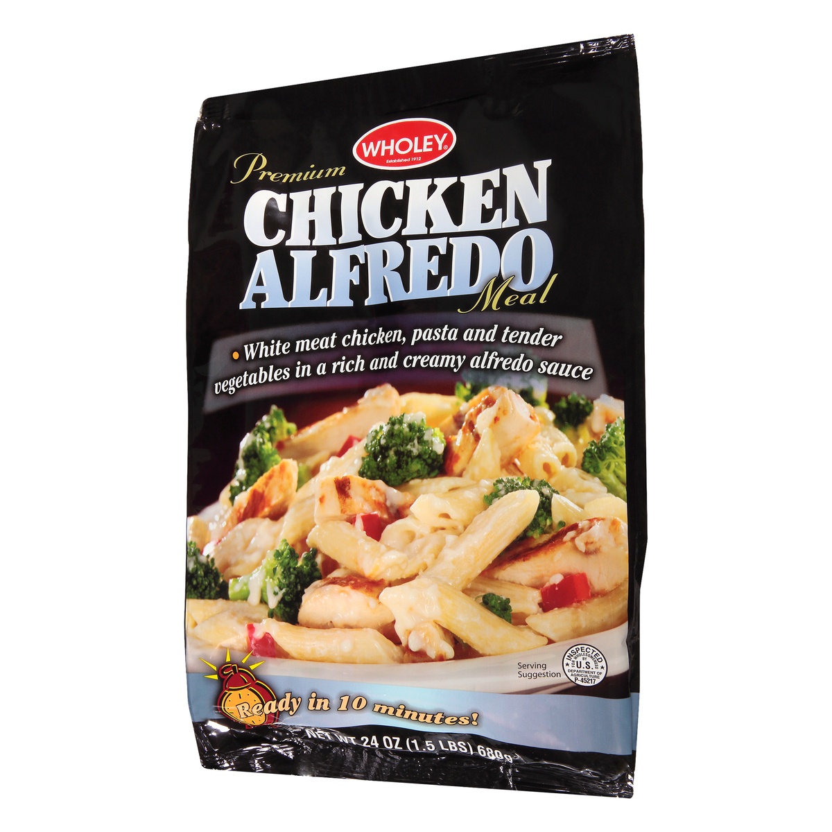 slide 3 of 10, Wholey Skillet Meals Chicken Alfredo, 24 oz