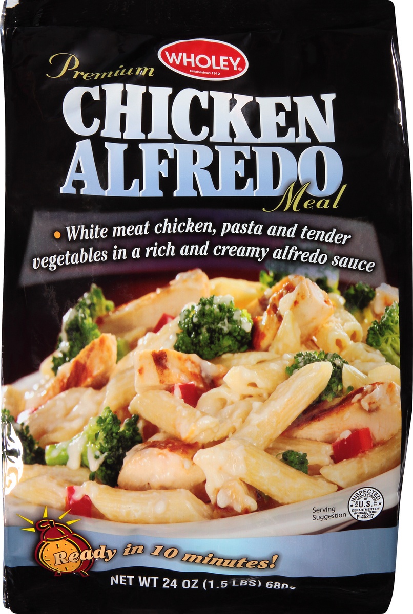 slide 9 of 10, Wholey Skillet Meals Chicken Alfredo, 24 oz