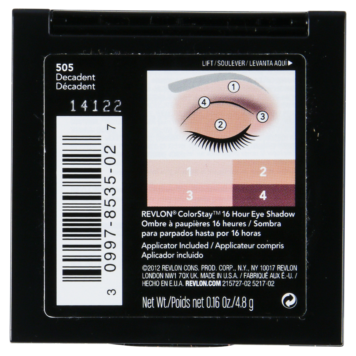 slide 4 of 4, Revlon ColorStay 16 HR Eyeshadow - Decadent, 0.16 oz