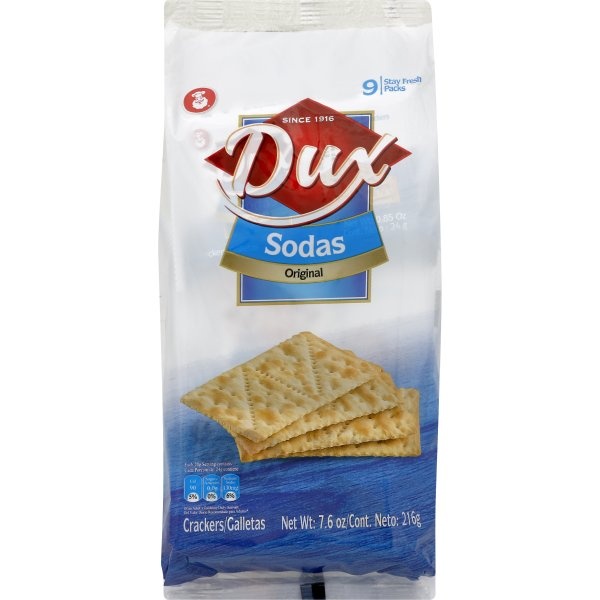 slide 1 of 1, Dux Sodas Original Crackers, 7.6 oz