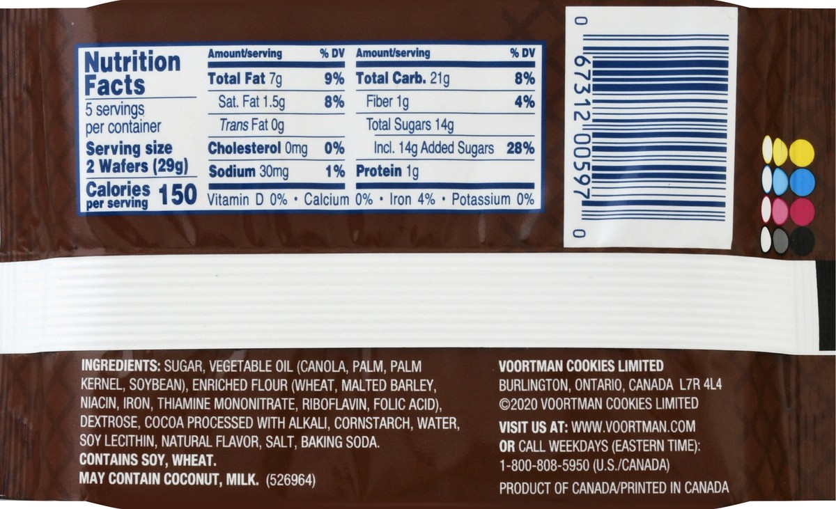 slide 2 of 10, Voortman Bakery Mega Size Chocolate Wafers 5.17 oz, 5.17 oz
