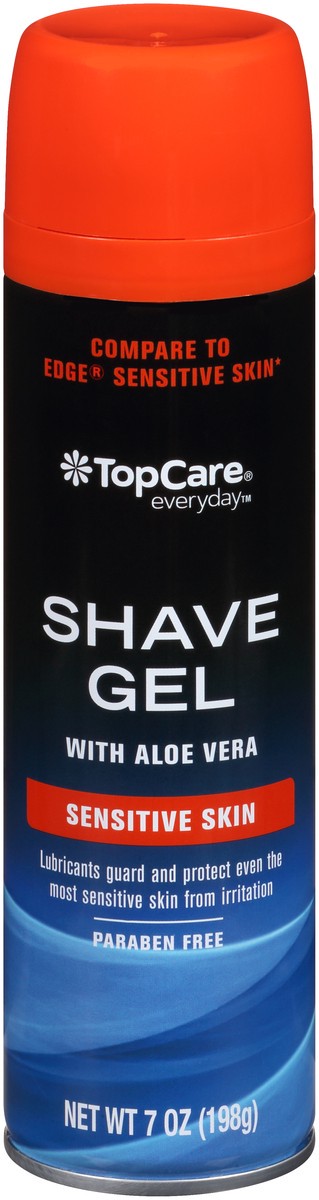 slide 3 of 14, TopCare Men's Sensitive Skin Shave Gel 7 Oz, 7 oz