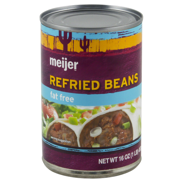 slide 1 of 3, Meijer Fat Free Refried Beans, 16 oz