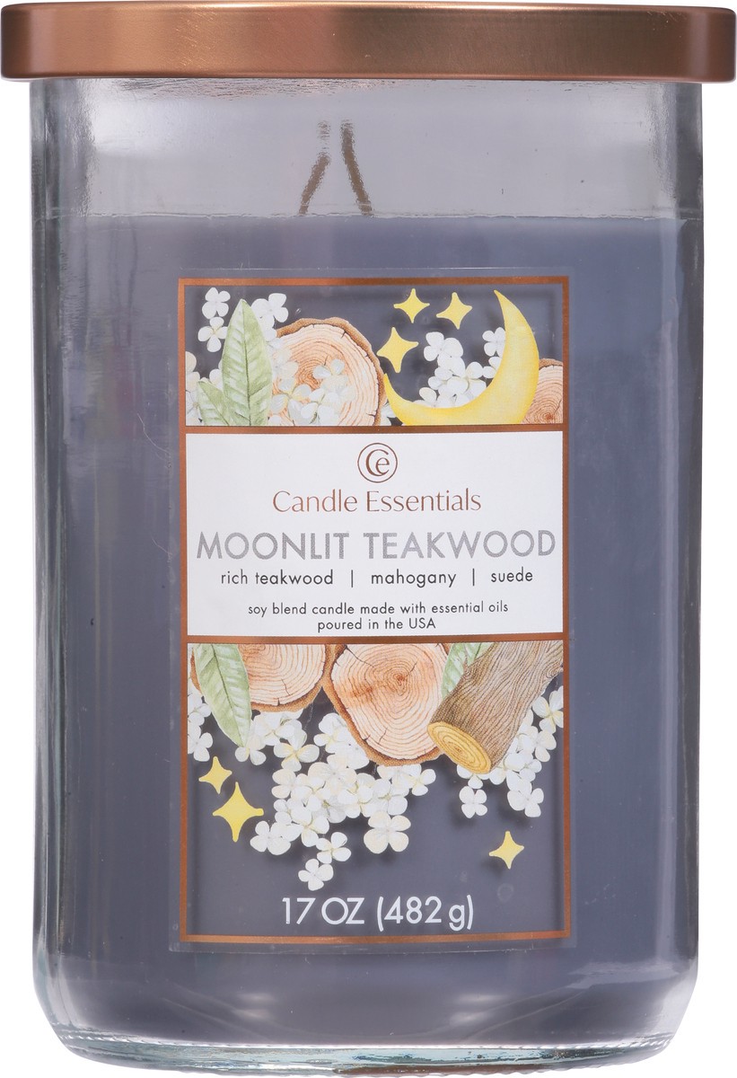 slide 7 of 11, Candle Essentials Moonlit Teakwood Candle 1 ea, 1 ct