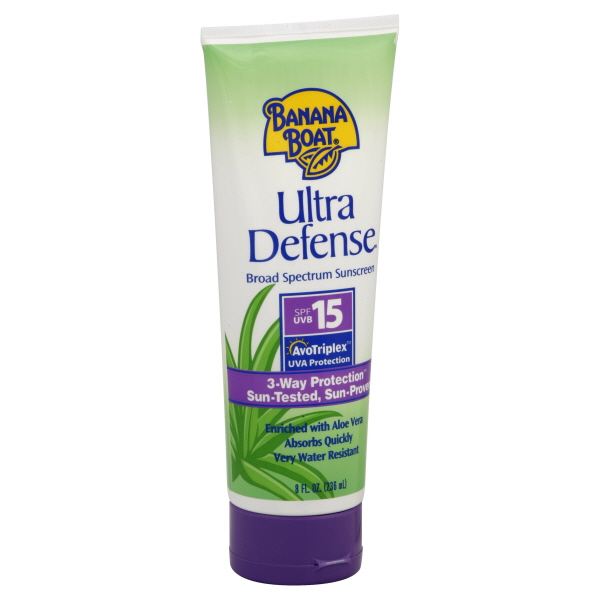 slide 1 of 1, Banana Boat Broad Spectrum Sunblock Spf 15, 8 oz