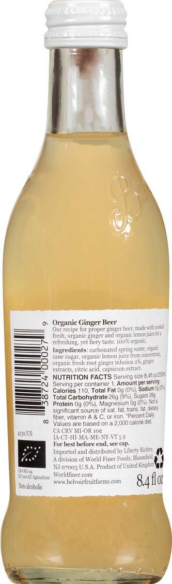 slide 3 of 13, Belvoir Organic Spicy Ginger Beer - 8.4 oz, 8.4 oz