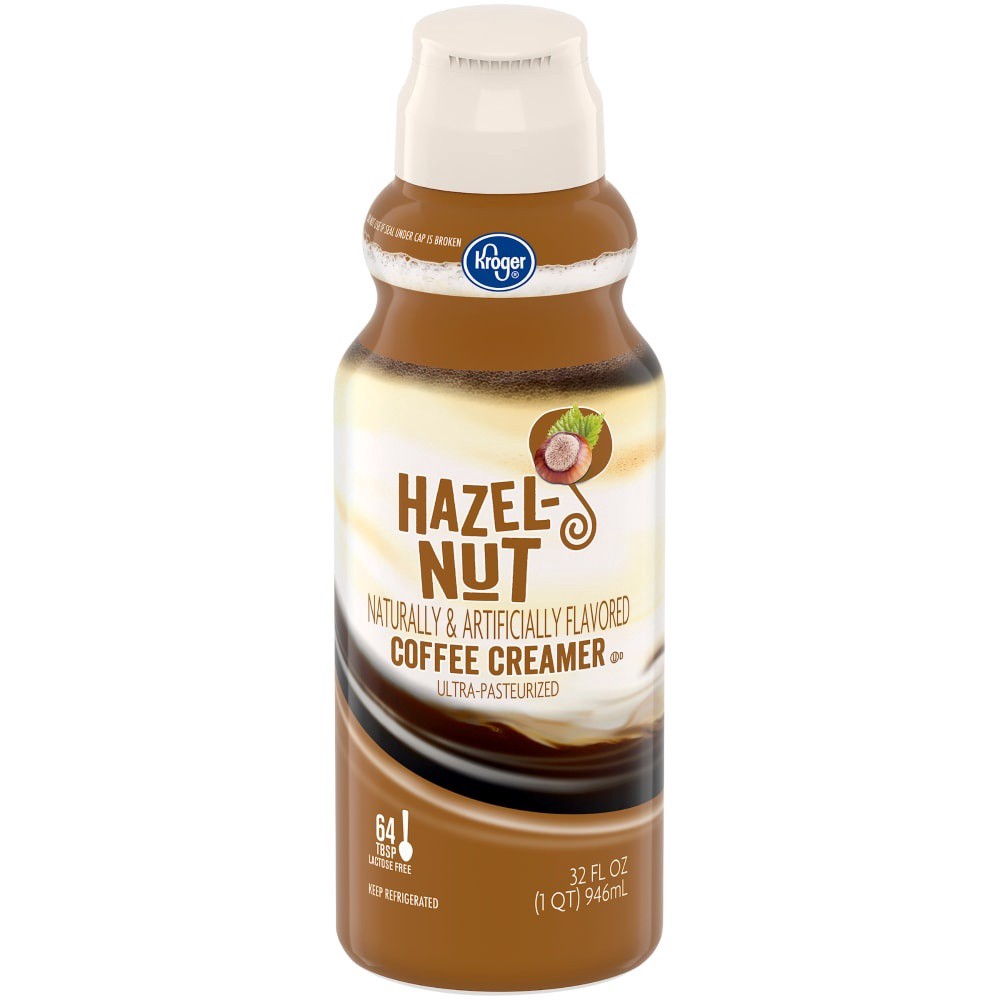 slide 1 of 5, Kroger Coffee Creamer - Hazelnut, 32 fl oz