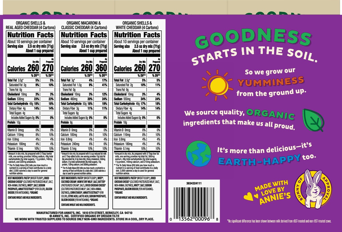 Organic Annies Mac & Cheese Variety 12 ct; 6 oz Shipt Organic Annies Mac & Cheese Variety 12 ct; 6 oz Shipt
