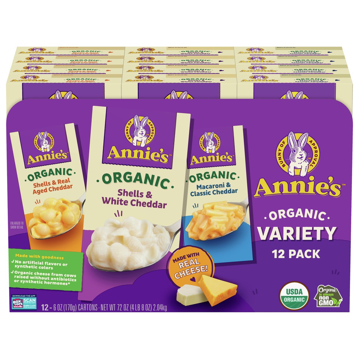 slide 1 of 14, Annie's Organic Mac and Cheese Variety Pack, 12 ct