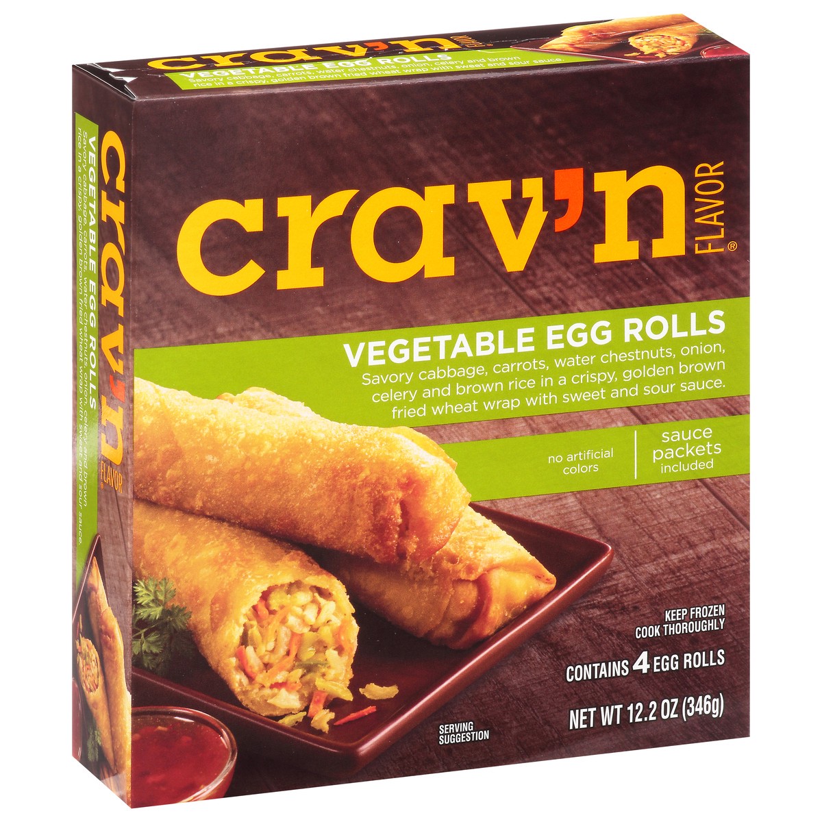 slide 2 of 9, Crav'n Flavor Vegetable Egg Rolls 4 ea, 4 ct