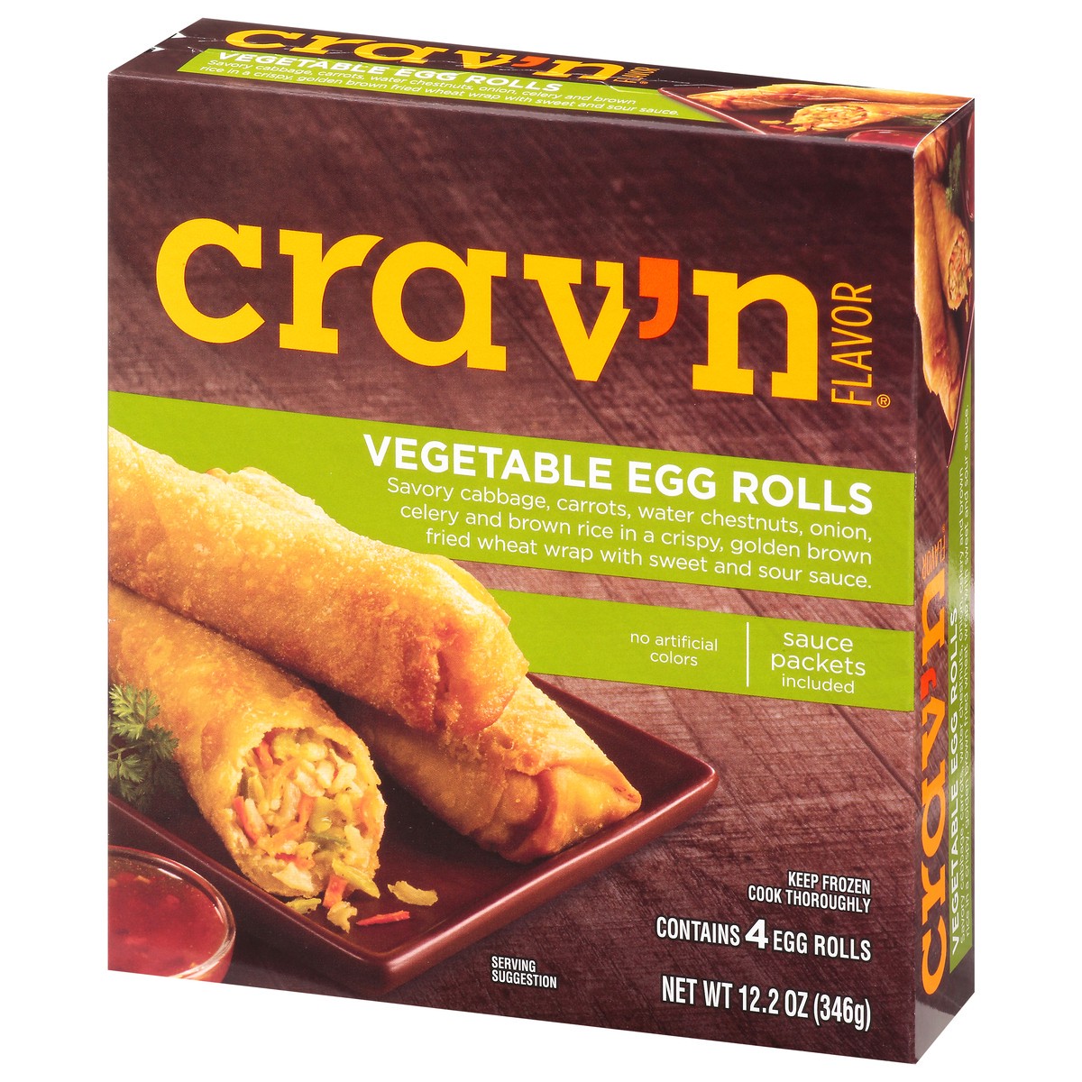 slide 9 of 9, Crav'n Flavor Vegetable Egg Rolls 4 ea, 4 ct
