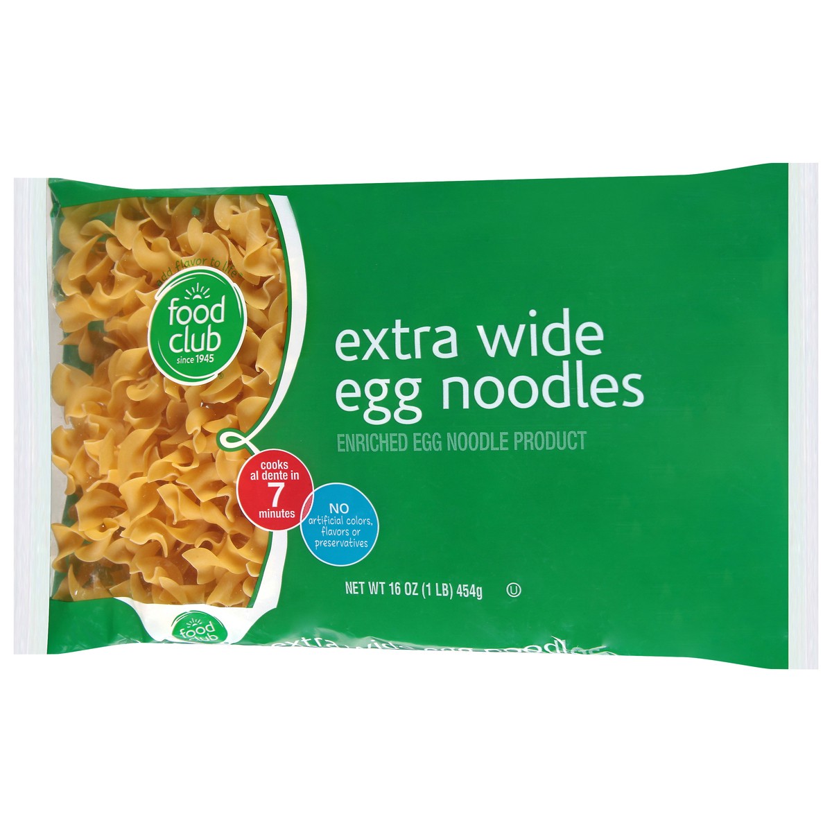 slide 12 of 16, Food Club Extra Wide Egg Noodles 16 oz, 16 oz