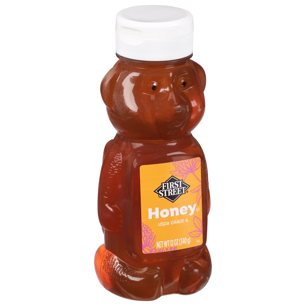 slide 8 of 14, First Street Honey 100% Pure Clover, 12 oz