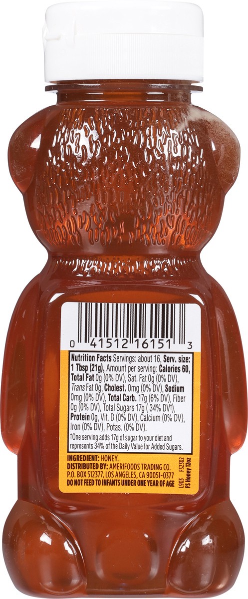 slide 6 of 14, First Street Honey 100% Pure Clover, 12 oz