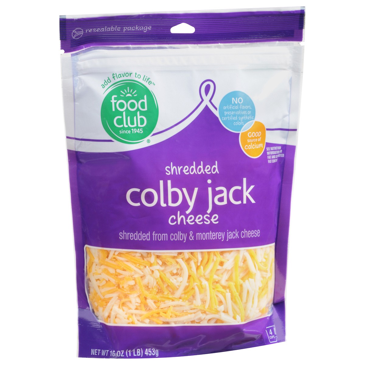 slide 2 of 11, Food Club Colby Jack Shredded Cheese 16 oz, 16 oz