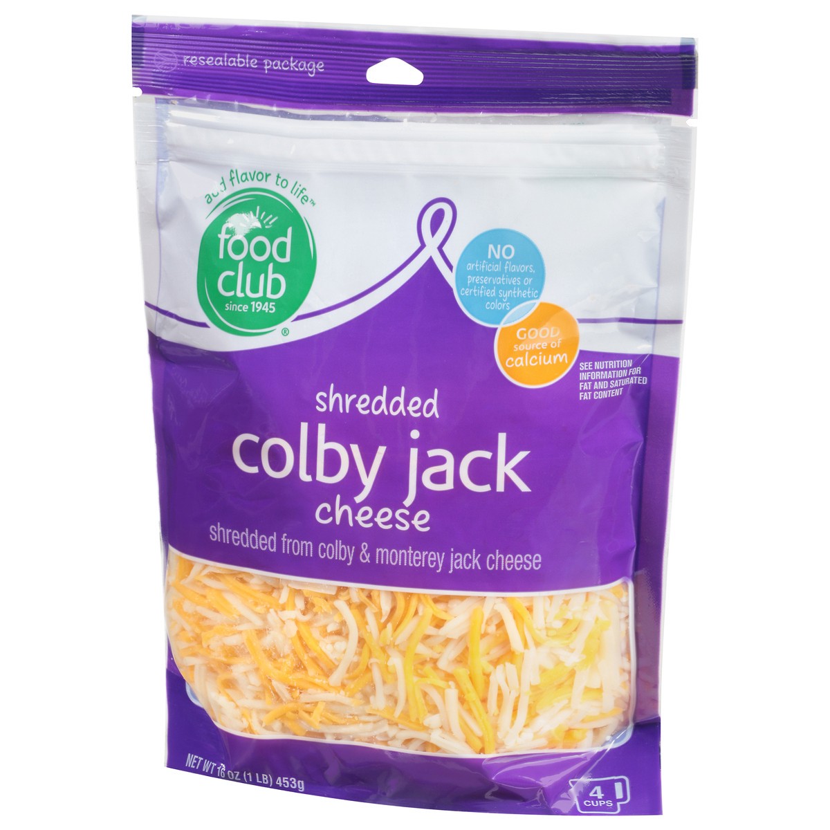 slide 3 of 11, Food Club Colby Jack Shredded Cheese 16 oz, 16 oz