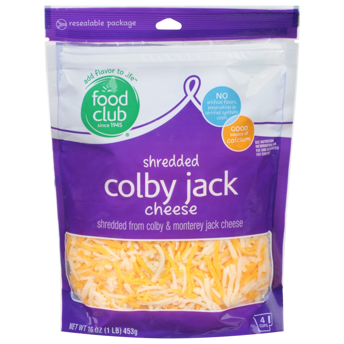 slide 1 of 11, Food Club Colby Jack Shredded Cheese 16 oz, 16 oz