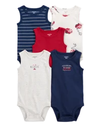 Carters Baby 5-Pack Short-Sleeve Bodysuits Multi 3M