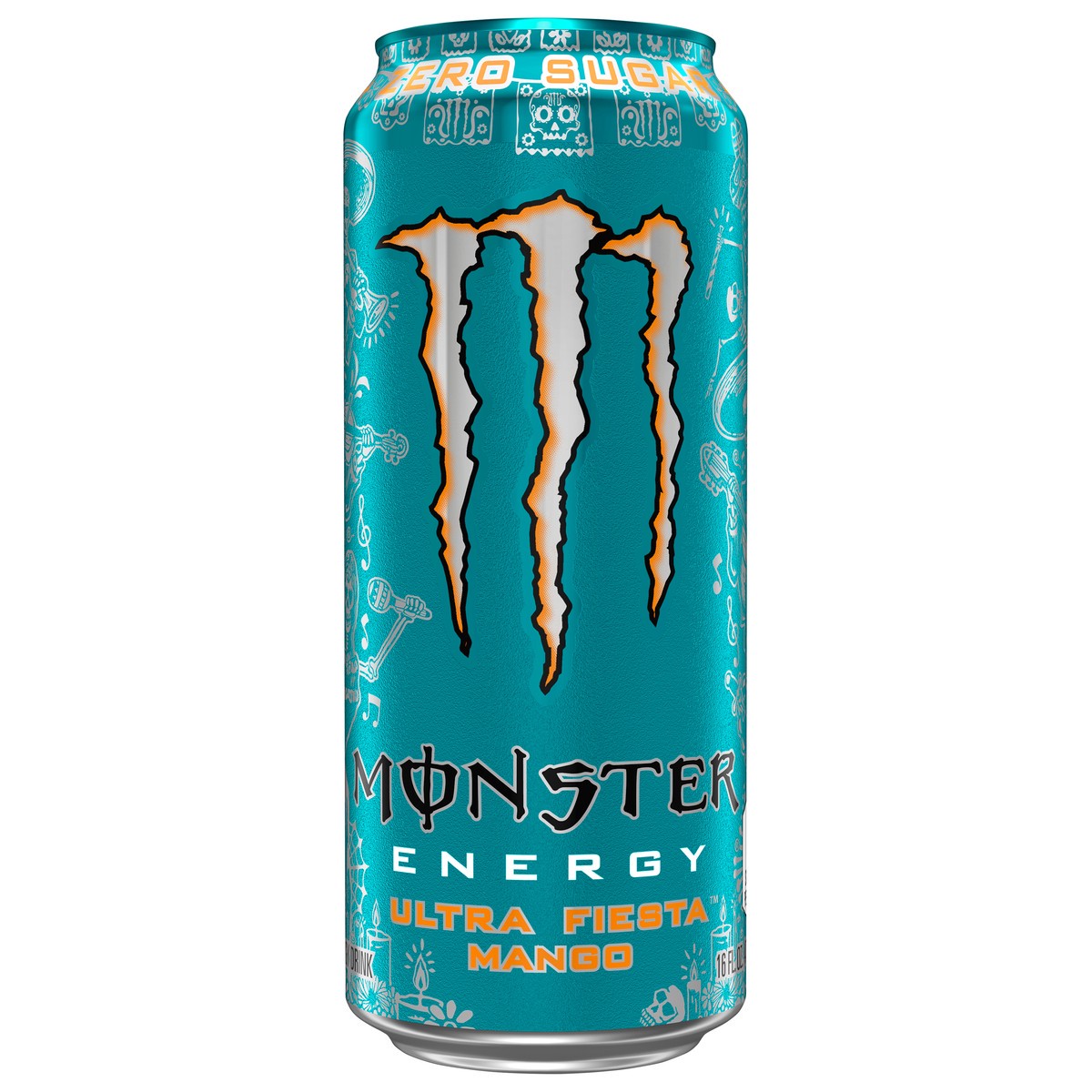 slide 3 of 8, Monster Zero Sugar Ultra Fiesta Mango Energy Drink - 16 fl oz, 16 fl oz