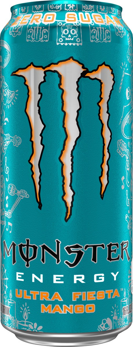 slide 4 of 8, Monster Zero Sugar Ultra Fiesta Mango Energy Drink - 16 fl oz, 16 fl oz