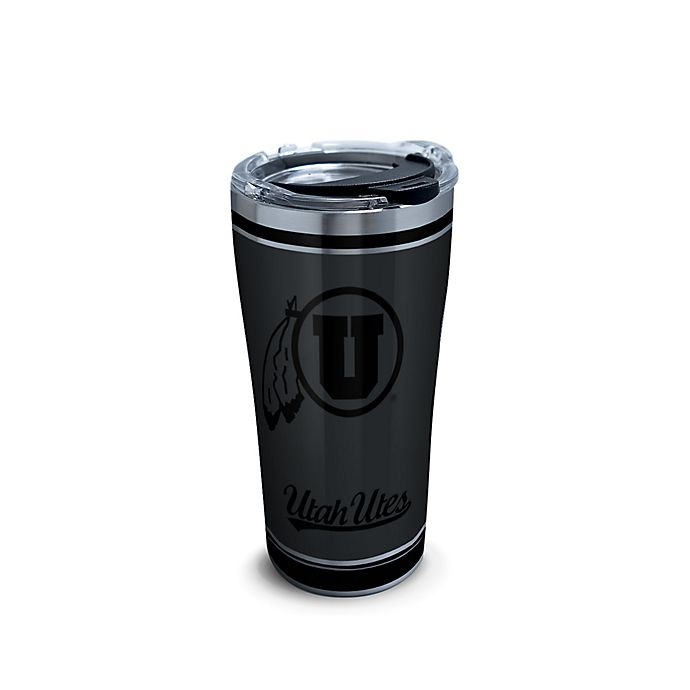 slide 1 of 1, NCAA Tervis University of Utah Blackout Stainless Steel Tumbler with Lid, 20 oz