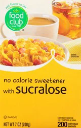 Food Club with Sucralose No Calorie Sweetener 200 ea