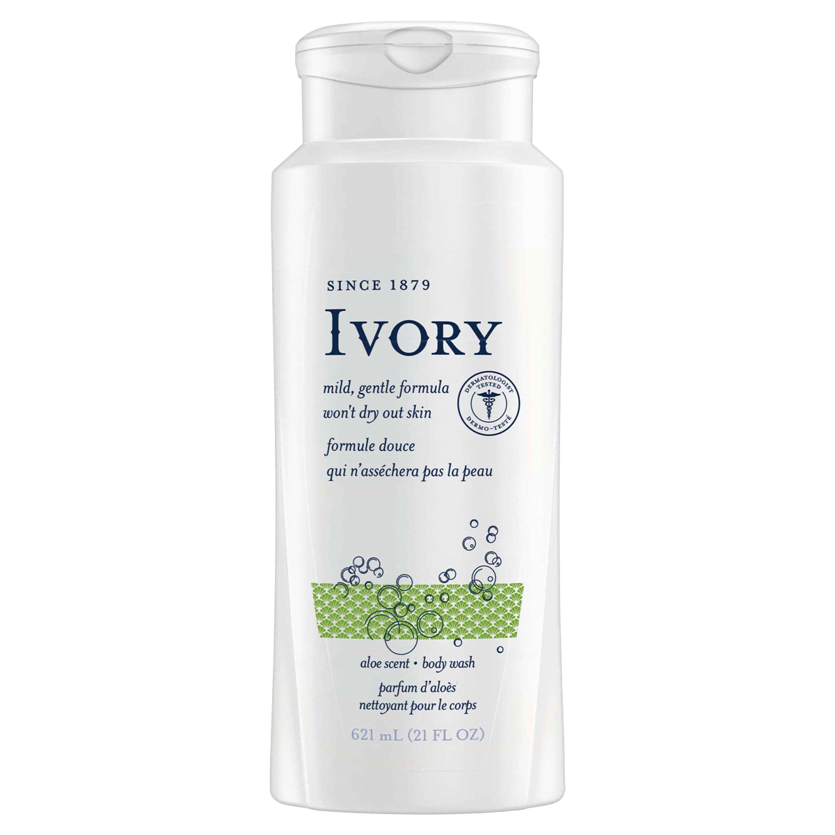 slide 1 of 3, Ivory Clean Aloe Scent Body Wash, 21 oz