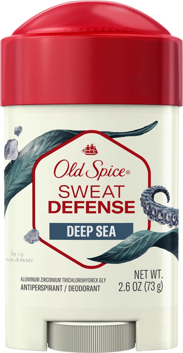 slide 2 of 7, Old Spice Antiperspirant and Deodorant for Men, 24/7 Freshness, Long Lasting Sweat and Odor Protection, Legendary Fragrance, Sweat Defense, Deep Sea, 2.6oz, 2.6 oz