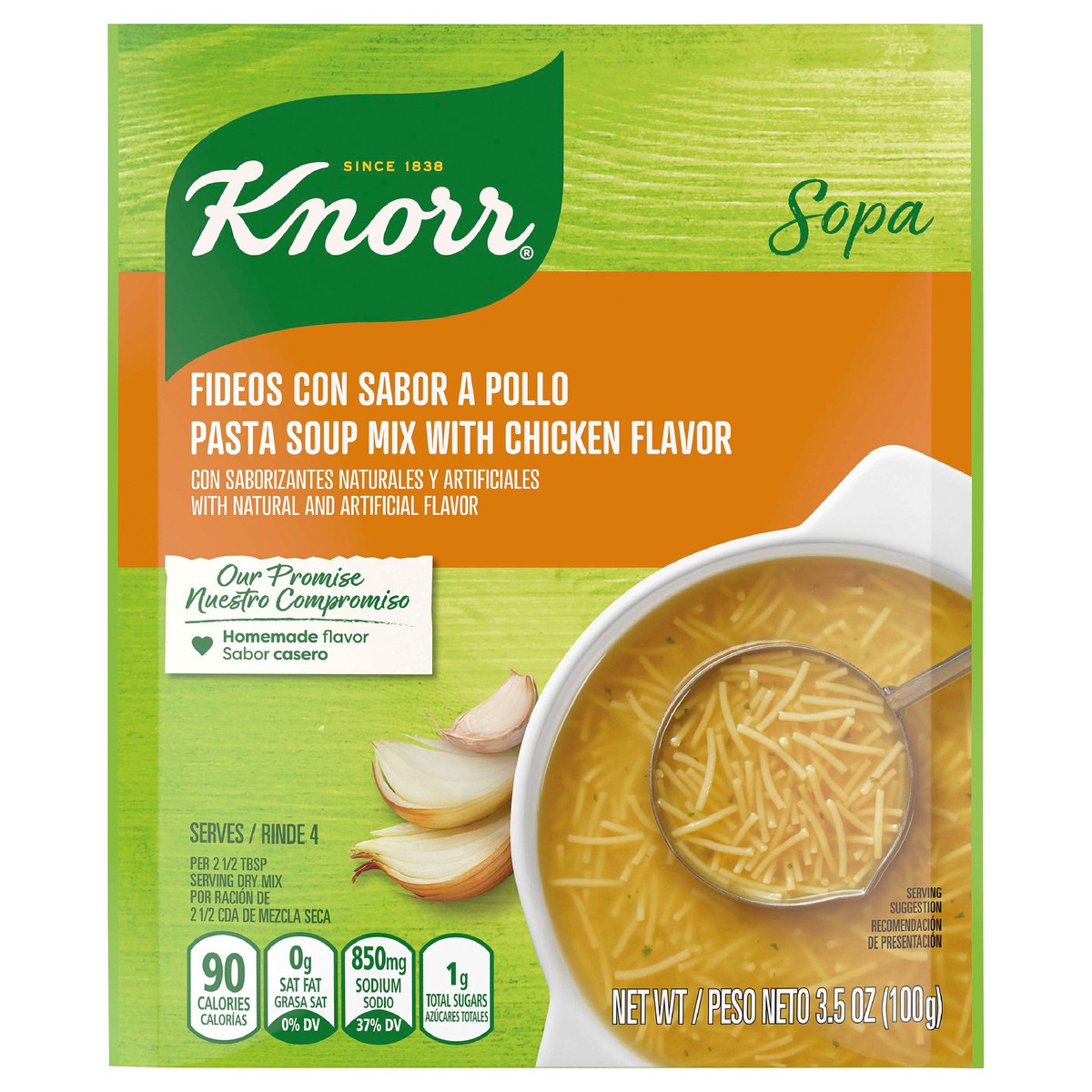 slide 1 of 3, Knorr Sopa Pasta Soup Mix Chicken Noodle, 3.5 oz, 3.5 oz