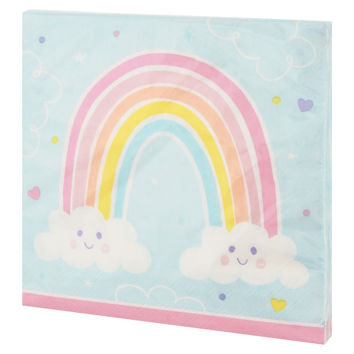 slide 7 of 9, Celebrations Happy Rainbow Lunch Napkin, 2 ct
