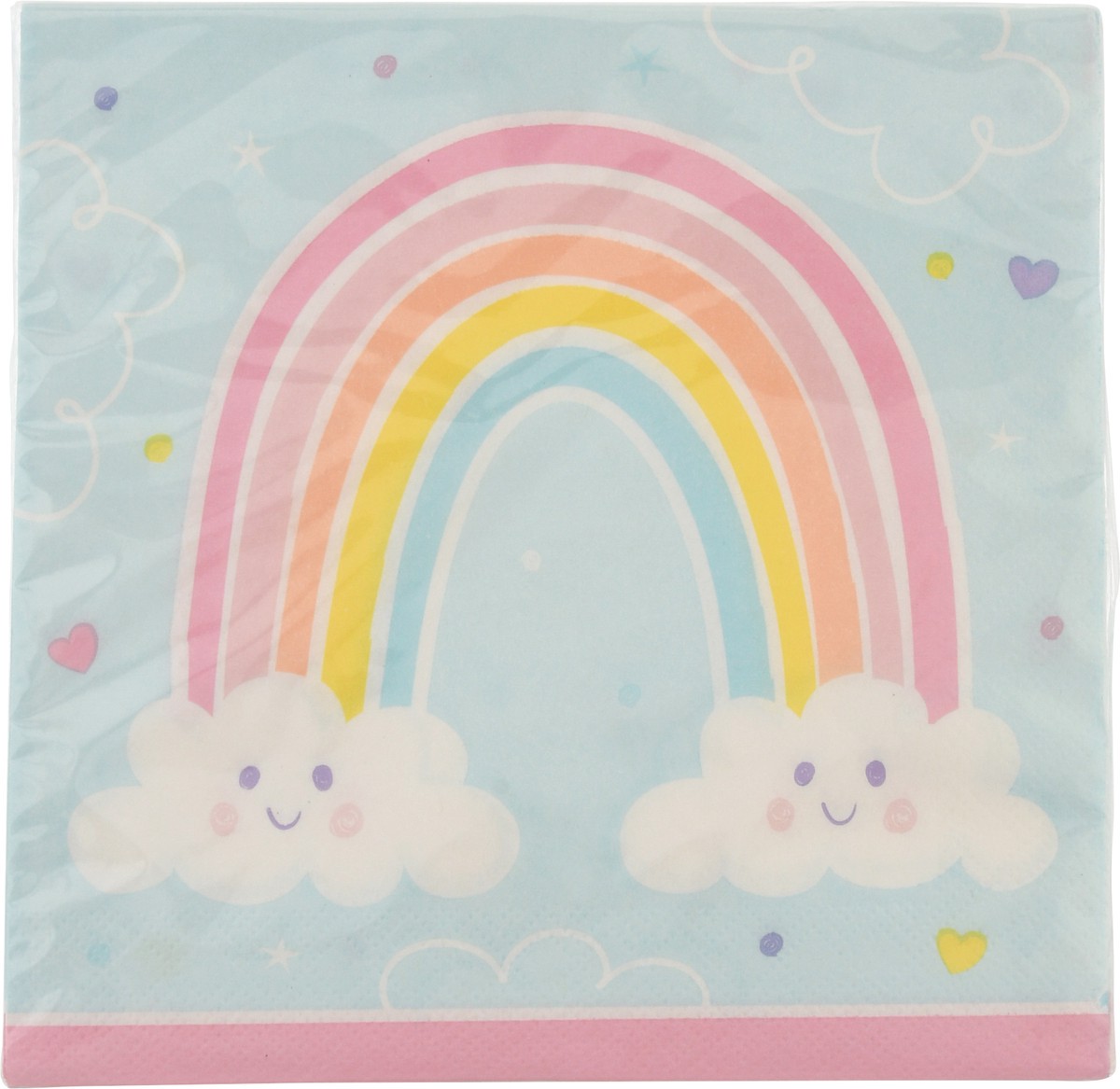 slide 3 of 9, Celebrations Happy Rainbow Lunch Napkin, 2 ct