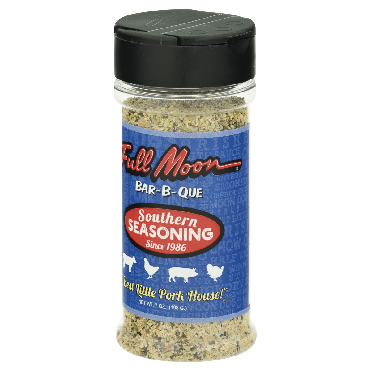 slide 10 of 12, Full Moon Southern Bar-B-Que Southern Seasoning 7 oz, 7 oz