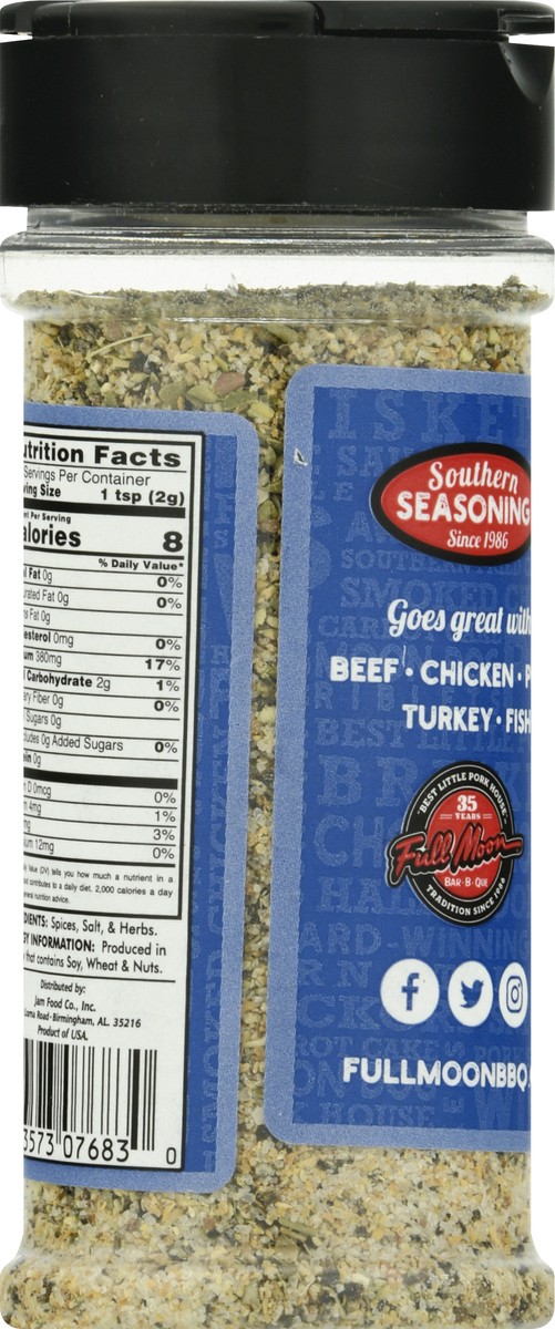 slide 9 of 12, Full Moon Southern Bar-B-Que Southern Seasoning 7 oz, 7 oz