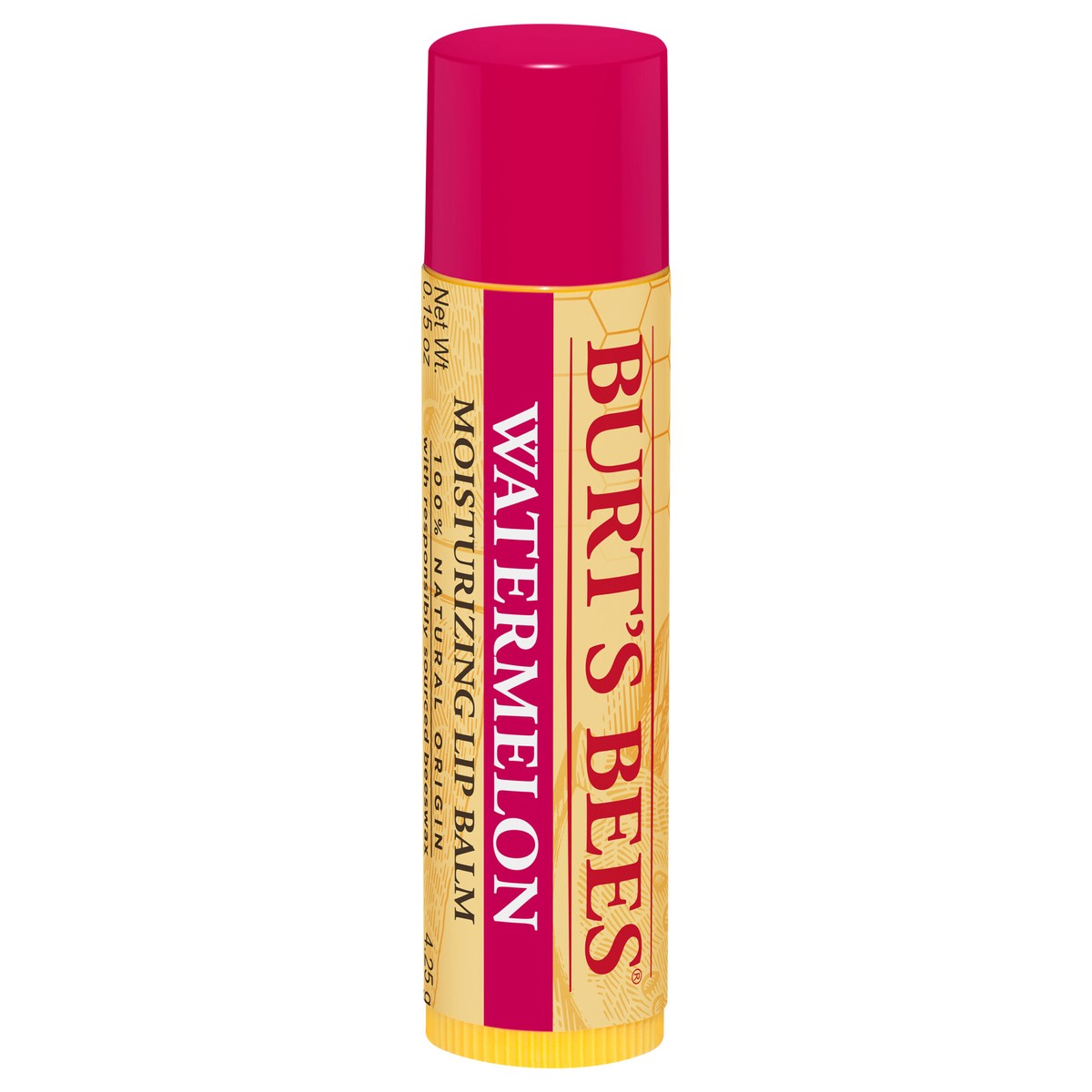 slide 1 of 5, Burt's Bees 100% Natural Origin Moisturizing Lip Balm, Watermelon - 0.15 Ounce Tube, 12 ct