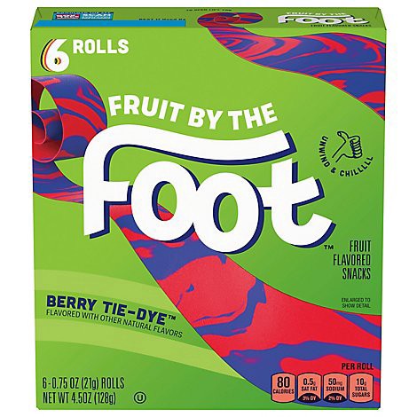 slide 1 of 1, Betty Crocker Fruit By The Foot Fruit Flavored Snacks Berry Tie Dye- 4.5 oz, 4.5 oz