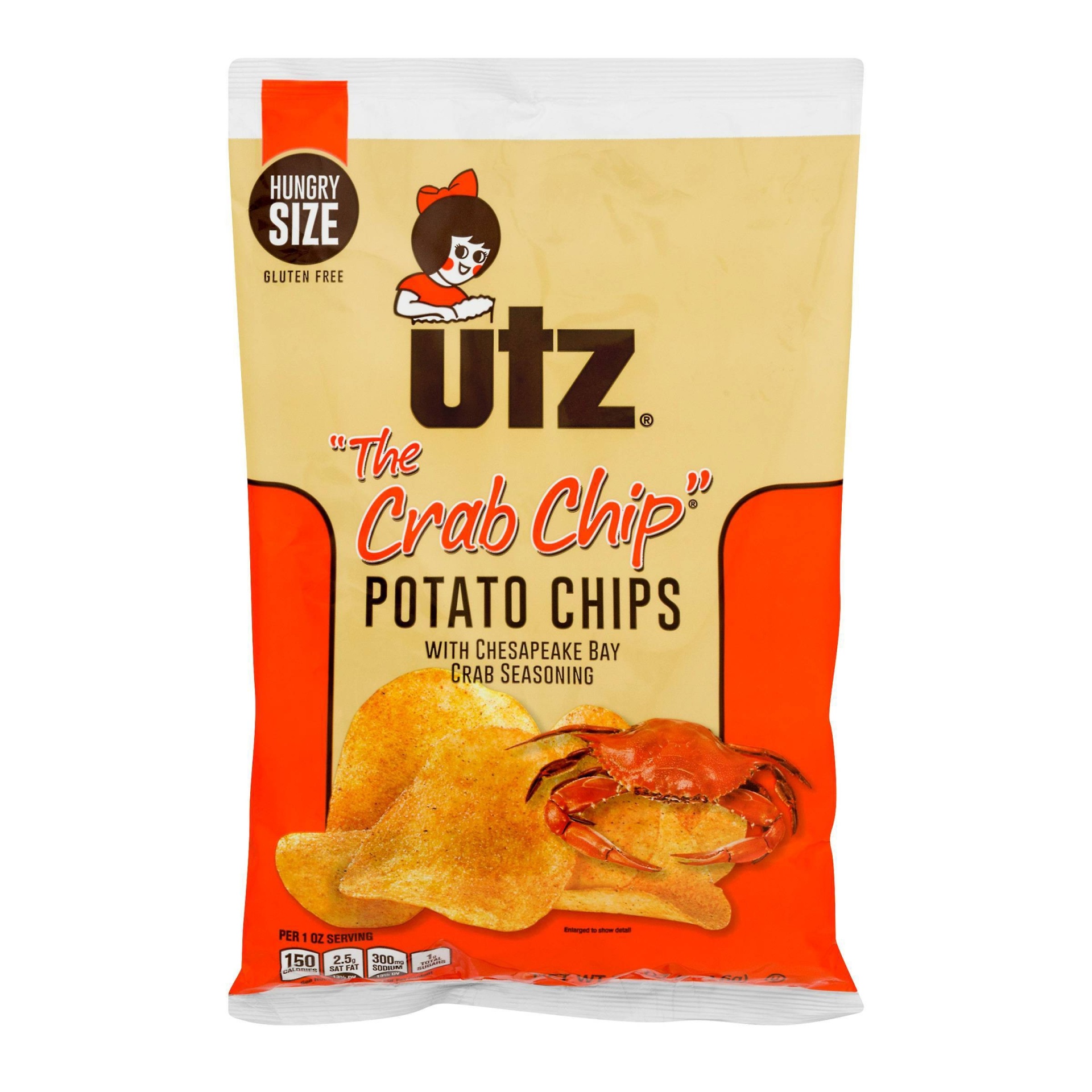 slide 1 of 1, Utz the Crab Chip Potato Chips, 7.5 oz