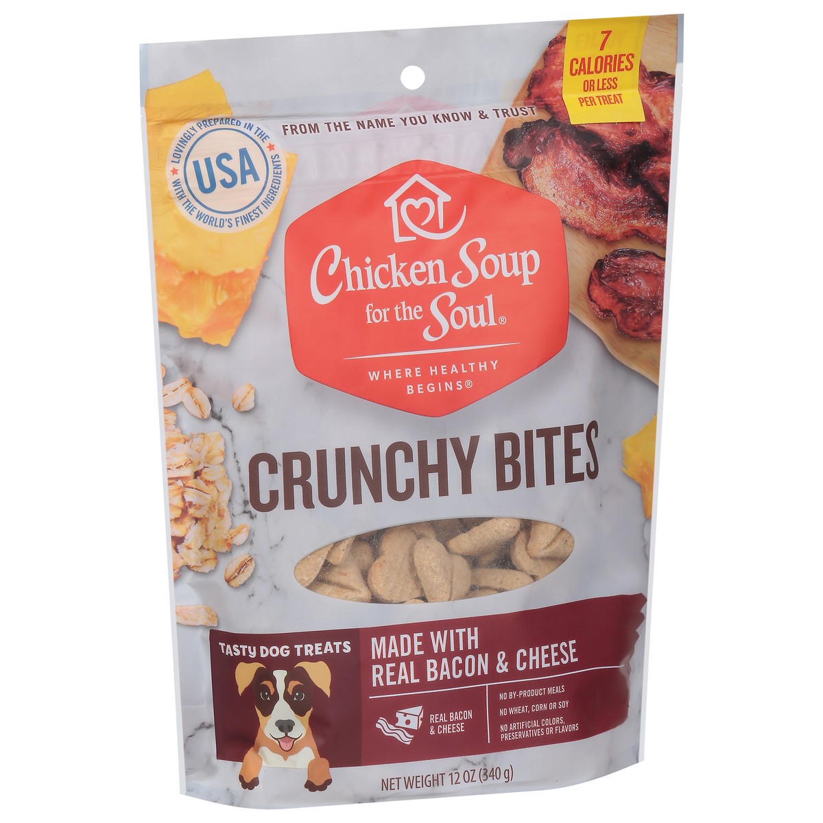 slide 5 of 10, Chicken Soup For The Soul Crunchy Bites Dog Treats 12 oz, 12 oz