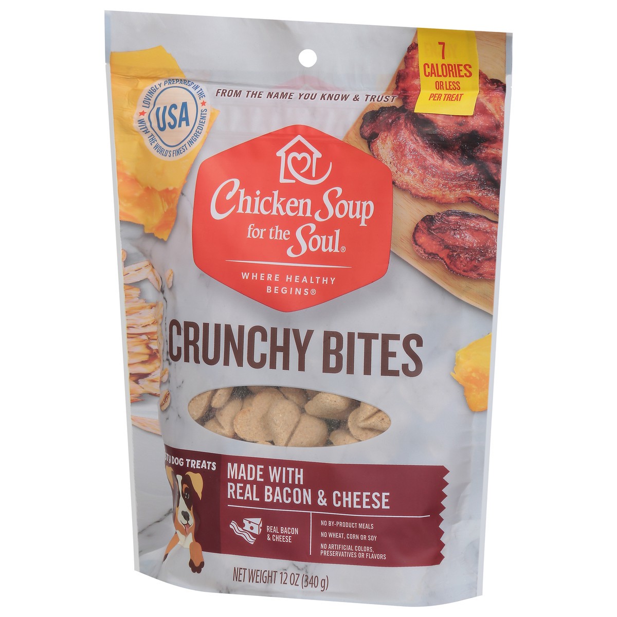 slide 10 of 10, Chicken Soup For The Soul Crunchy Bites Dog Treats 12 oz, 12 oz