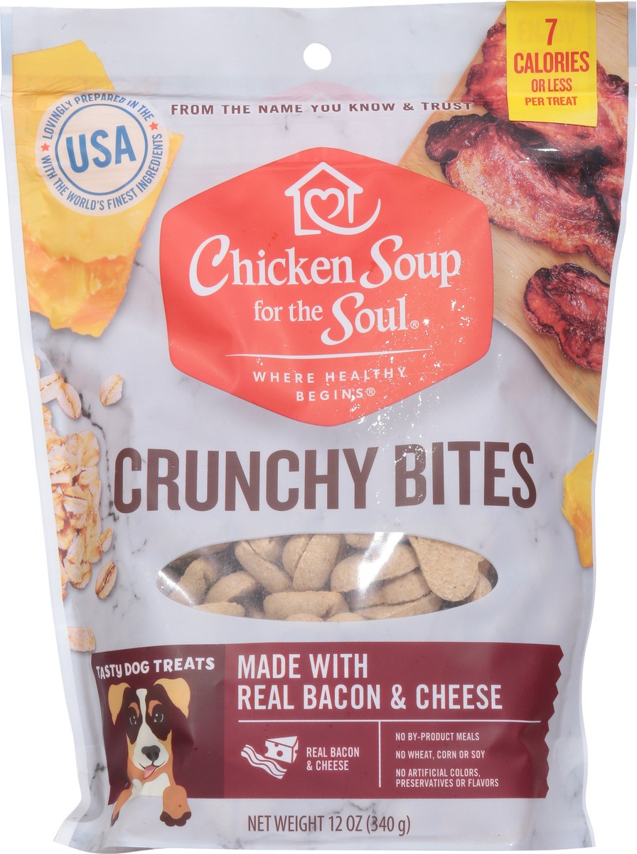 slide 7 of 10, Chicken Soup For The Soul Crunchy Bites Dog Treats 12 oz, 12 oz