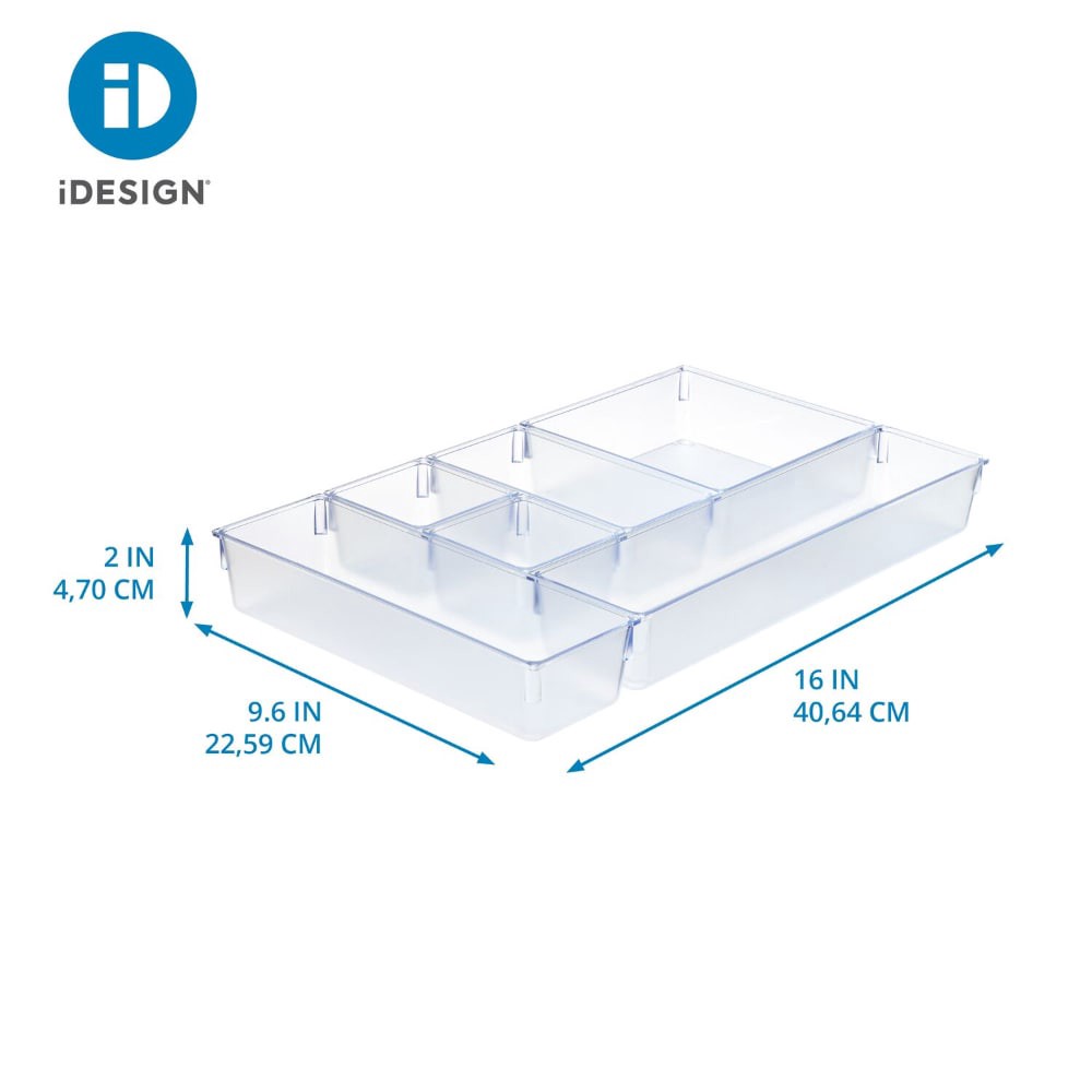 slide 1 of 6, InterDesign Drawer Organizer Set - 6 Piece, 6 ct