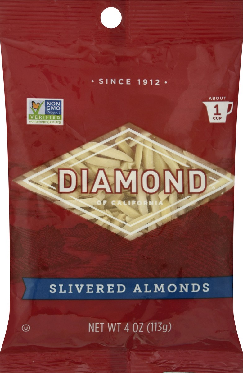 slide 1 of 12, Diamond Slivered Almonds 4 oz, 4 oz