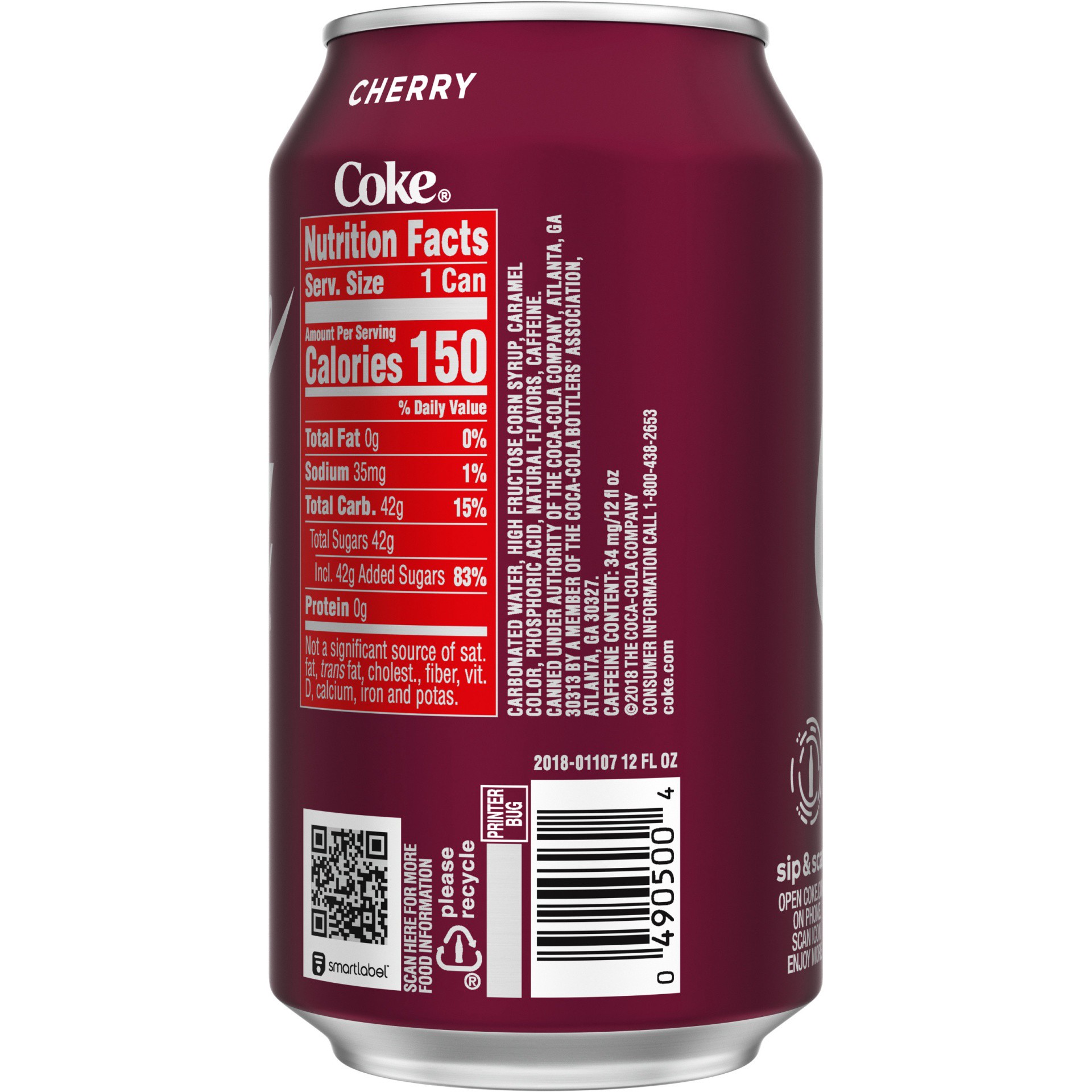 slide 3 of 13, Coca-Cola Cherry Soda Soft Drink, 12 fl oz, 6 ct