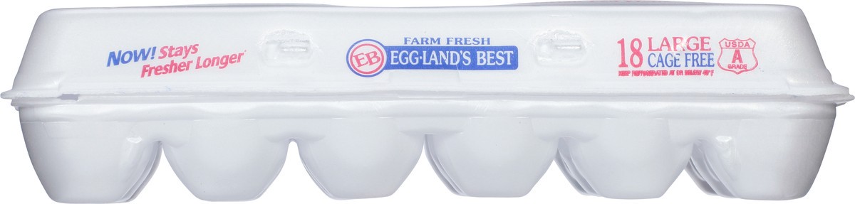 slide 6 of 9, Eggland's Best Cage Free Large White Eggs, 18 count, 18 ct