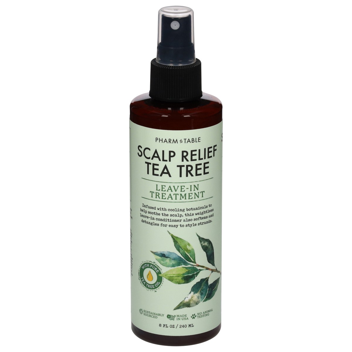 slide 10 of 12, Pharm to Table Scalp Relief Tea Tree Leave-In Treatment 8 fl oz, 8 fl oz