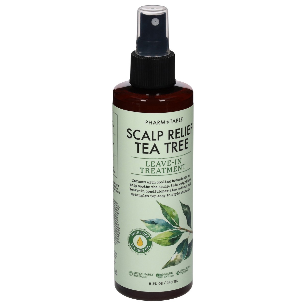 slide 4 of 12, Pharm to Table Scalp Relief Tea Tree Leave-In Treatment 8 fl oz, 8 fl oz